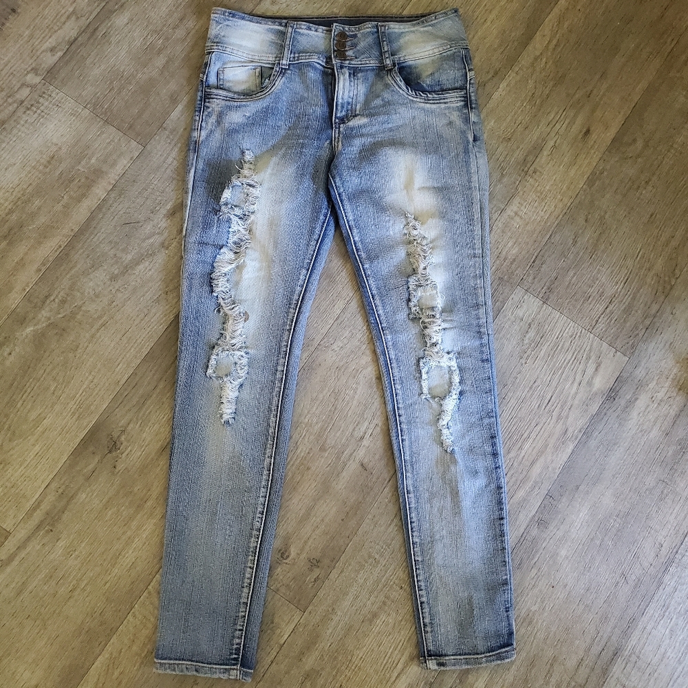 Tractor Skinny High Waisted Blue Jean Size 9 - Picture 2 of 7